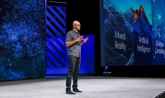 Microsoft CEO Satya Nadella at Ignite 2017