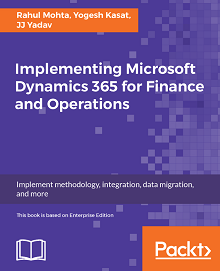 Book Cover: Implementing Microsoft Dynamics 365 for Finance and Operations