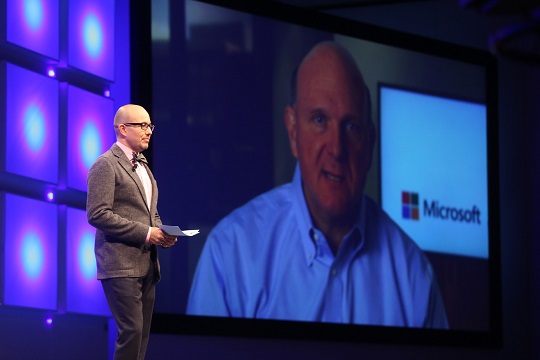 Microsoft CEO Steve Ballmer and Fred Studer at Convergence EMEA 2013