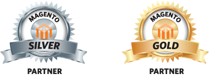 Magento Gold and Silver partner logos