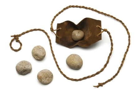 Sling and smooth stones