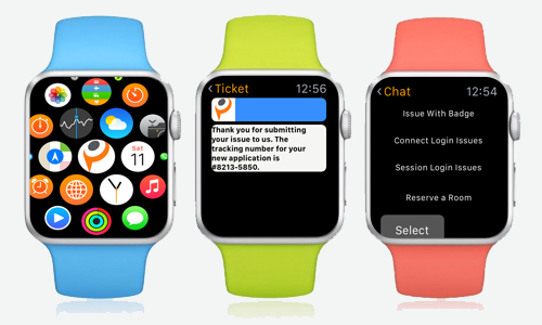 Webfortis customer service app for Dynamics CRM and Parature on Apple Watch 