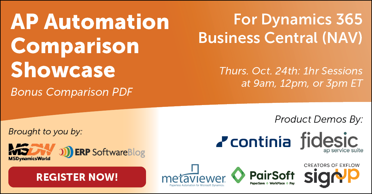 AP Automation For Dynamics 365 BC NAV Comparison Showcase October 2024 