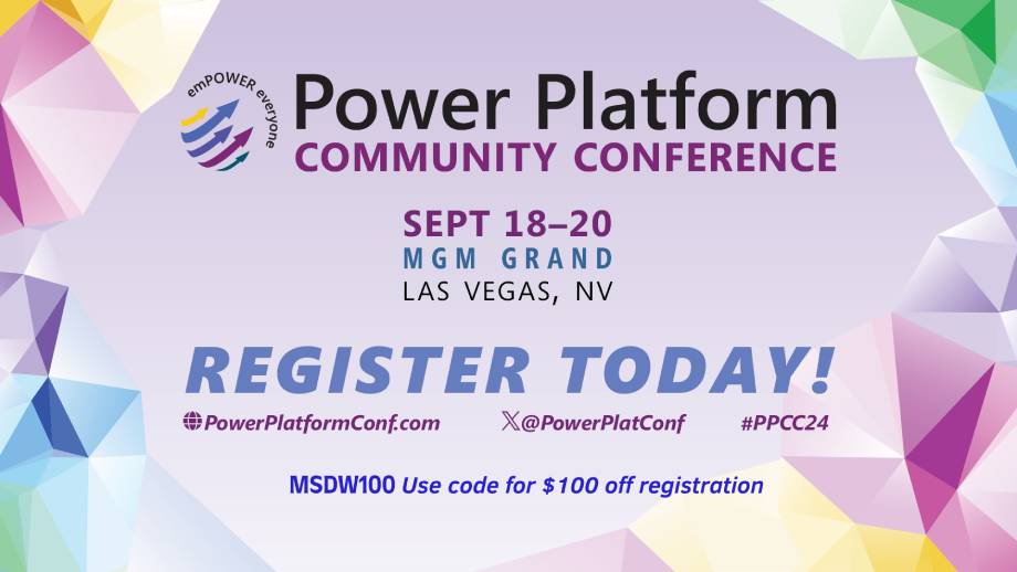 Power Platform Community Conference 2024