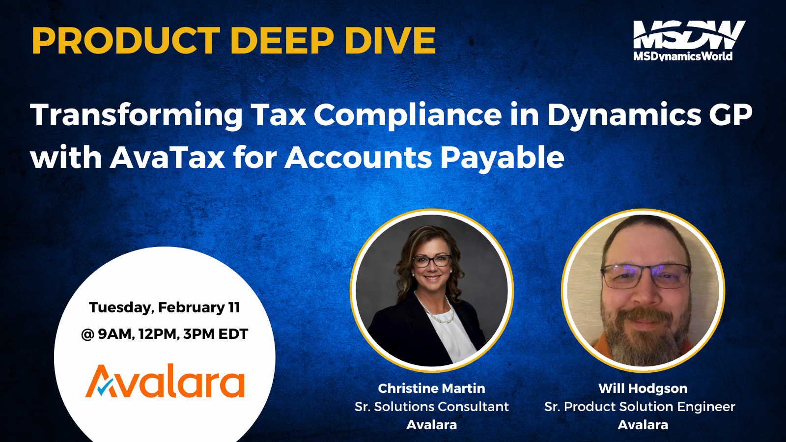 Transforming Tax compliance in Dynamics GP with AvaTax for Accounts Payable