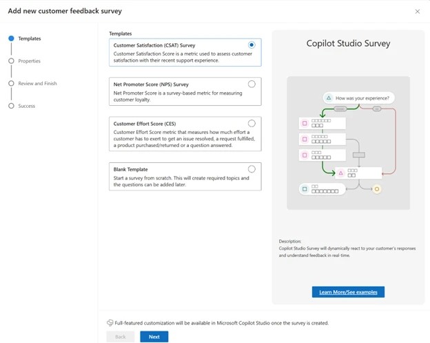 Copilot Studio Customer Survey