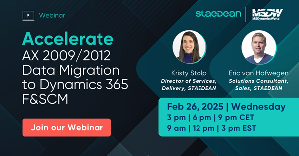 Accelerate AX 2009/2012 Data Migration to Dynamics 365 F&SCM
