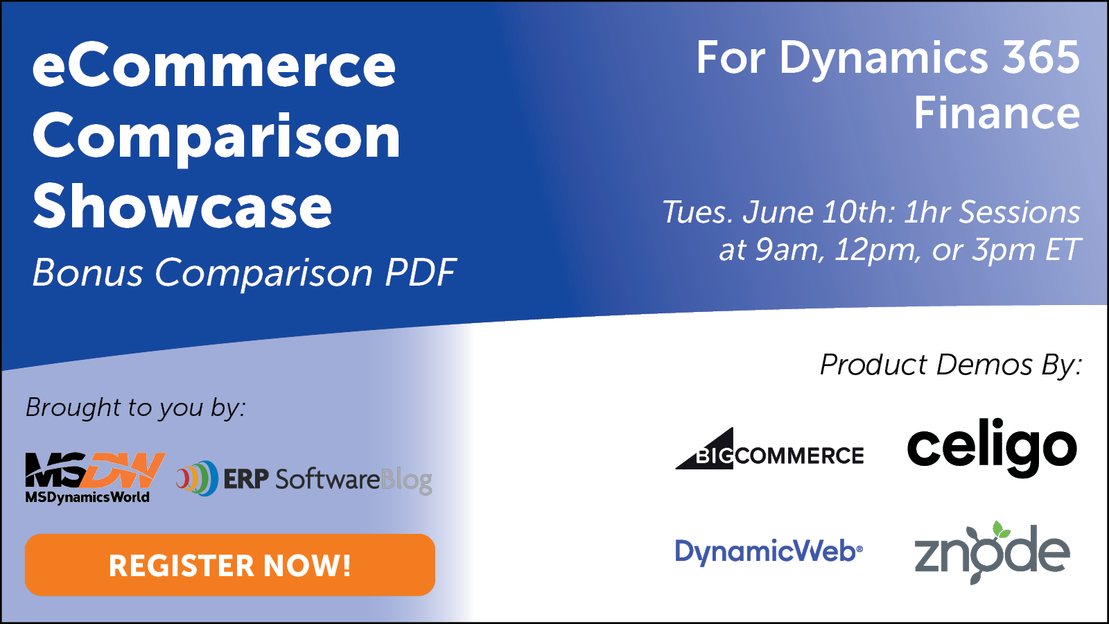 eCommerce Comparison Showcase for Dynamics 365 Finance