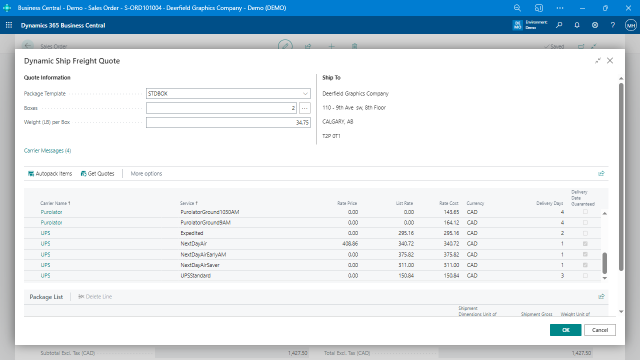 Business Central Users Now Gain Access to More Parcel Carriers with Enhanced Dynamic Ship Integration
