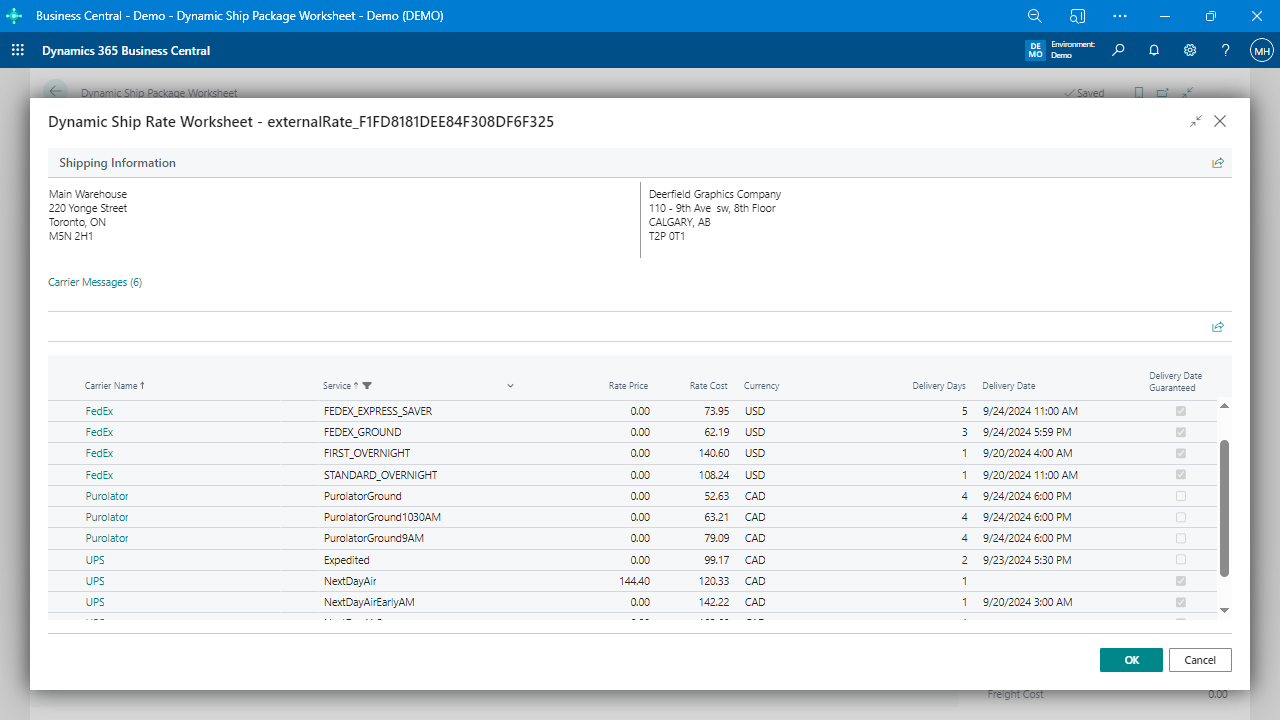Business Central Users Now Gain Access to More Parcel Carriers with Enhanced Dynamic Ship Integration