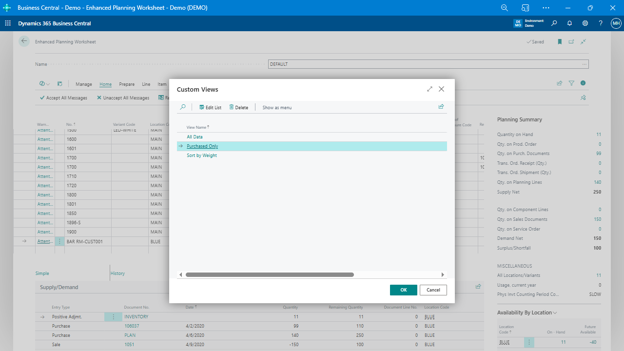 Why Business Central’s Standard Planning Worksheet Isn’t Enough (And What to Do About It)