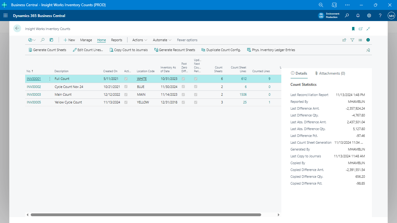 Cut Inventory Counting Time in Half (or More) with Business Central