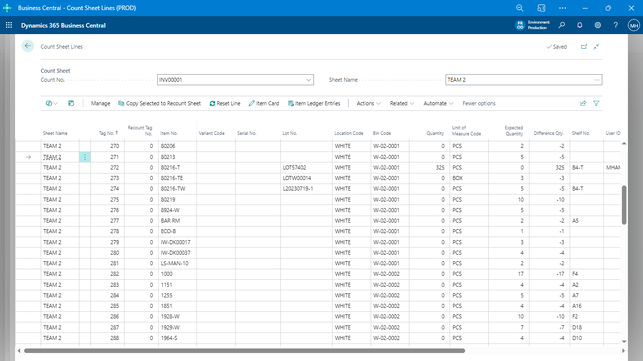 Cut Inventory Counting Time in Half (or More) with Business Central