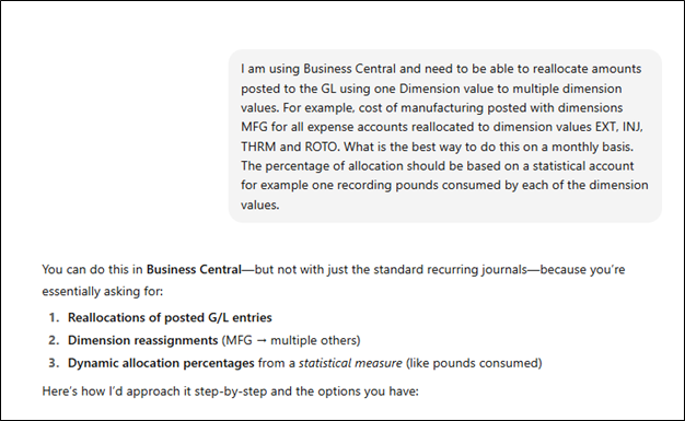 Chatting with ChatGPT about Business Central