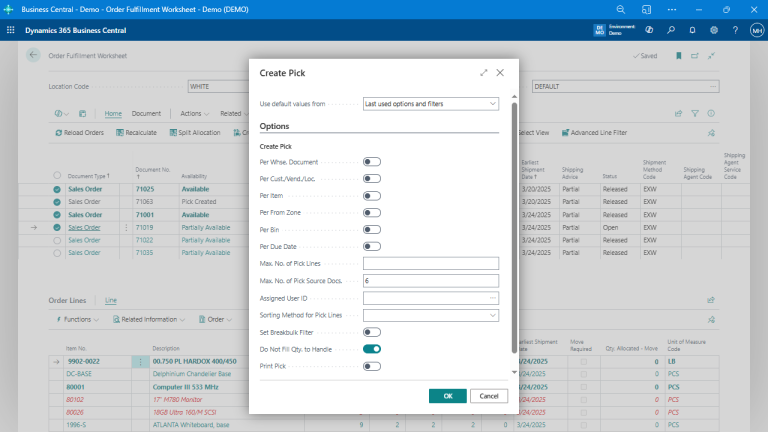 How to Automate Warehouse Shipments and Picks in Business Central