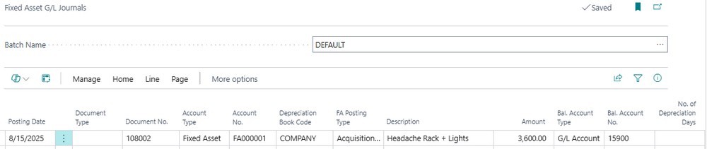 Business Central’s Hidden Depreciation Features for Assets Already in Service