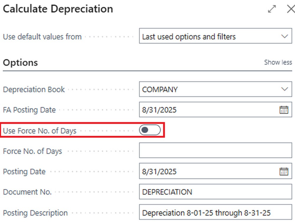 Business Central’s Hidden Depreciation Features for Assets Already in Service
