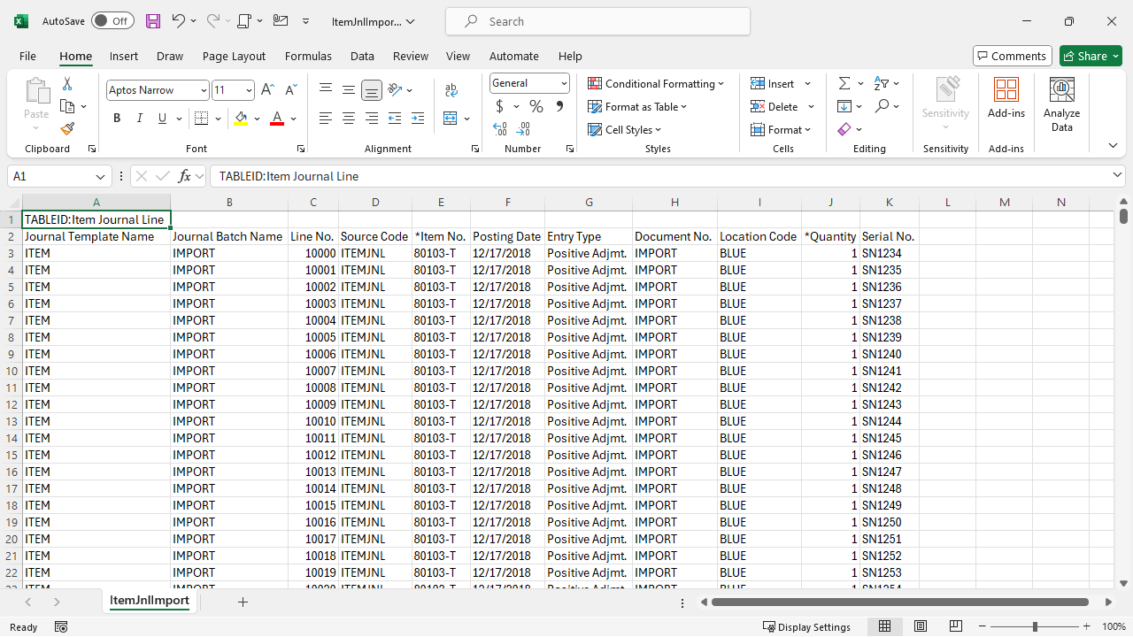 Import Data into Business Central with Free Import Export PowerTool