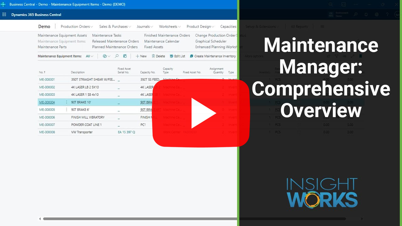 How to Block Production Capacity for Maintenance in Business Central—Without Causing Bottlenecks