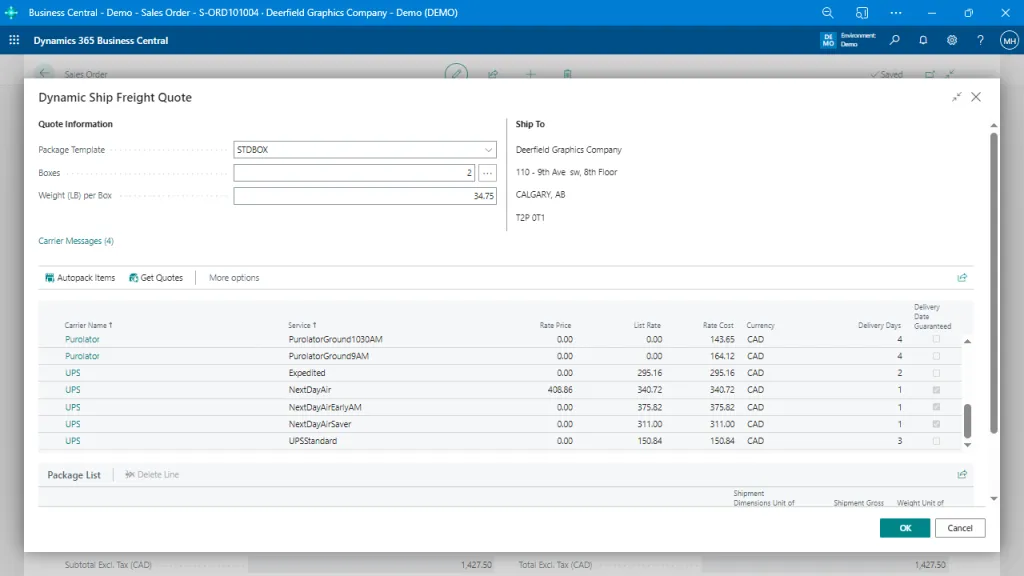 How Real-Time Rate Shopping in Business Central Improves Shipping Cost Control