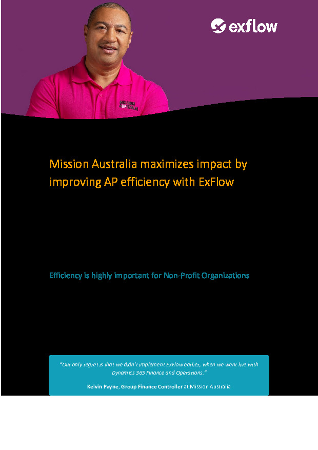 Mission Australia maximizes impact by improving AP efficiency with ExFlow