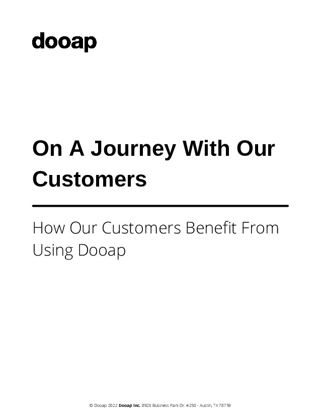 On a journey with Dooap customers