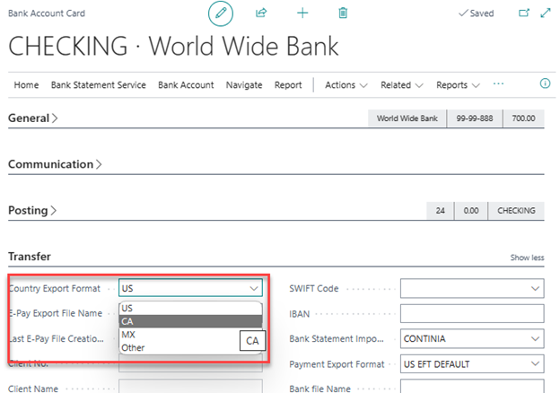 canadian bank account number format