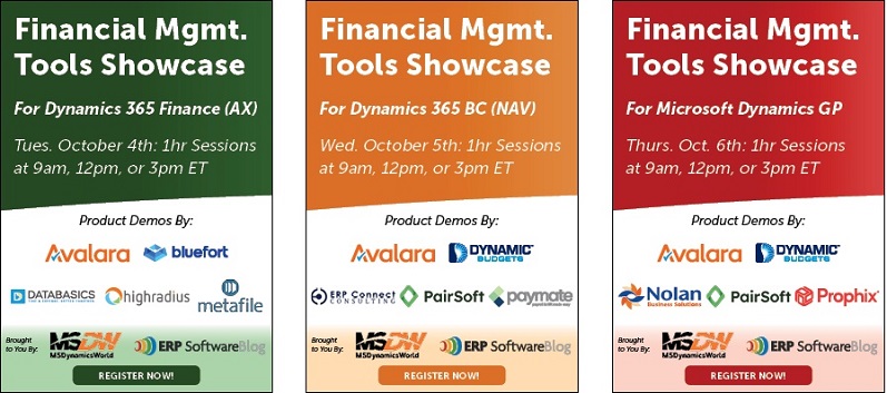 22 Takeaways to Expect from the Microsoft Dynamics ERP Financial Management Tools Showcase Series