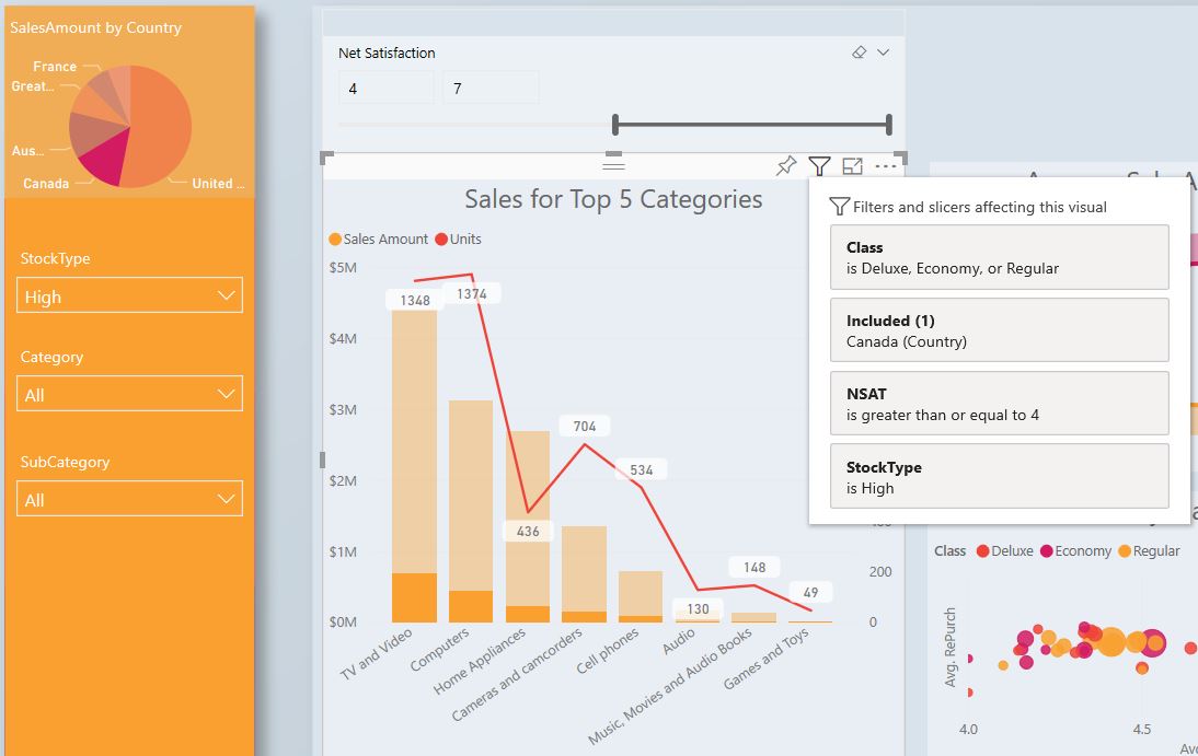 Фильтр в power bi. Power bi расширения Ierarh Slicer.