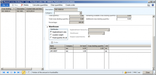 Microsoft Dynamics AX 2012 R3 Planned cross docking