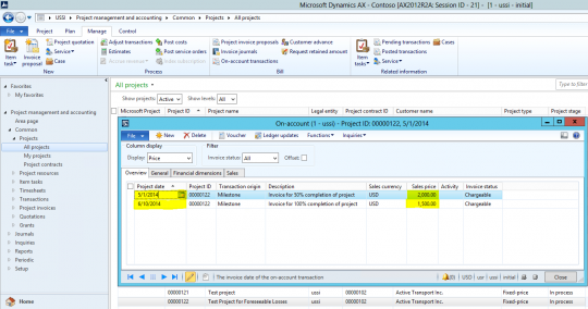 How to configure Project Foreseeable Losses in Microsoft Dynamics AX ...