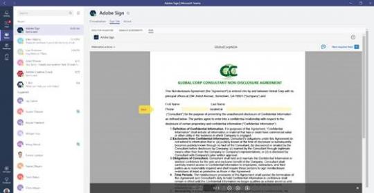 Adobe Sign and Microsoft