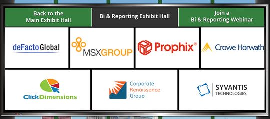 BI & Reporting exhibit hall