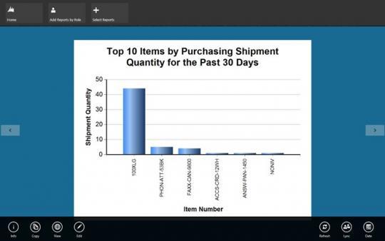 Business Analyzer for Microsoft Dynamics ERP - Zoom and interact with a report