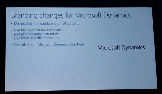 Branding changes for Microsoft Dynamics