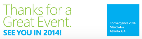 Microsoft Dynamics Convergence 2014