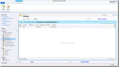 SharePoint Online and Dynamics CRM 2011