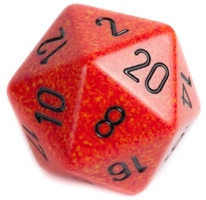 D20 twenty sided dice