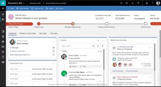 The next generation Dynamics 365/CRM interface