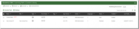 Dynamics 365 Learning Path Content Library