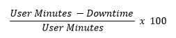 Downtime calculation for new Dynamics AX