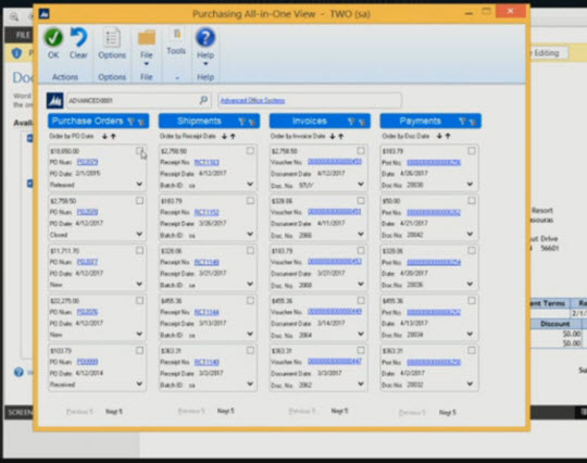 Microsoft Dynamics GP 2015 R2 All-in-one document viewer