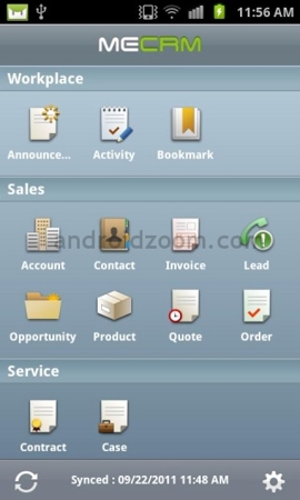 MECRM for Android phone