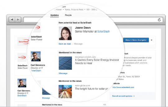 linkedin navigator zoho crm