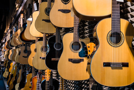 Music shop guitar inventory