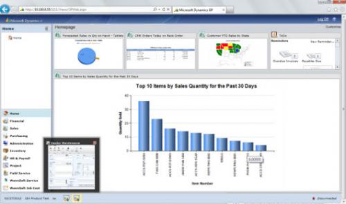 Microsoft Dynamics GP 2013 Web Client