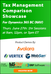 Tax Management Comparison Showcase for Dynamics 365 Business Central