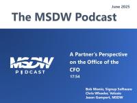 MSDW Podcast: A Partner’s Perspective on the Office of the CFO