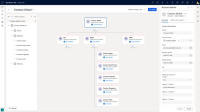 A hierarchy of accounts with the top account selected, and a side panel allowing edits. (Source: Microsoft)