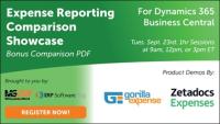 Expense Reporting Comparison Showcase for Dynamics 365 Business Central